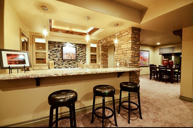 Custom finished bar area